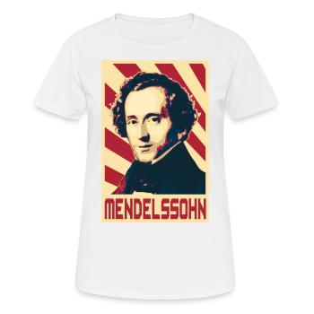 Felix Mendelssohn - T-shirt respirant Femme - blanc - Devant - AI Model Female 172 dark (172cm)