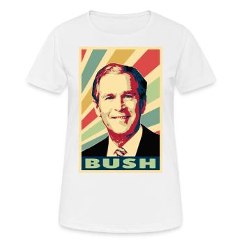 George W. Bush Vintage Colors - Women's Breathable T-Shirt - white - Front - AI Model Female 172 dark (172cm)