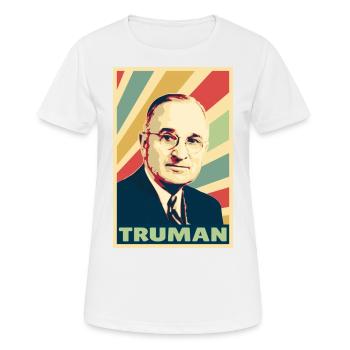 Harry S Truman Colors Vintage - T-shirt respirant Femme - blanc - Devant - AI Model Female 172 dark (172cm)