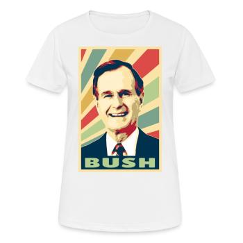 George H.W. Bush Vintage Colors - Women's Breathable T-Shirt - white - Front - AI Model Female 172 dark (172cm)