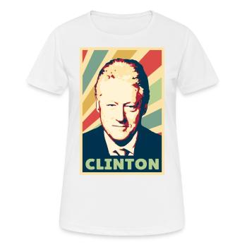 Bill Clinton Vintage Colors - Women's Breathable T-Shirt - white - Front - AI Model Female 172 dark (172cm)
