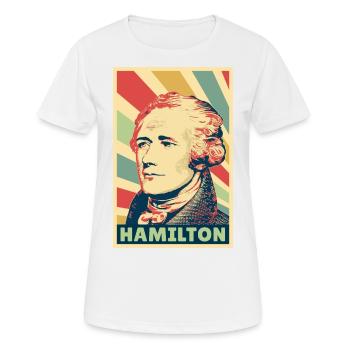 Alexander Hamilton Vintage Colores - T-shirt respirant Femme - blanc - Devant - AI Model Female 172 dark (172cm)