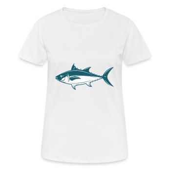 Meerestiere - Frauen T-Shirt atmungsaktiv - Weiß - Vorne - AI Model Female 172 dark (172cm)