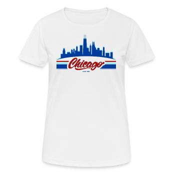 Chicago Graphic - Women's Breathable T-Shirt - white - Front - AI Model Female 172 dark (172cm)