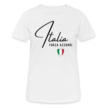 Drapeau italien, fierté italienne - T-shirt respirant Femme - blanc - Devant - AI Model Female 172 dark (172cm)