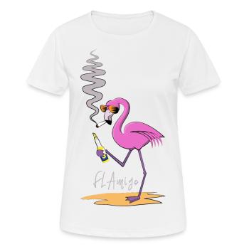 Flamingo Mexiko - Women's Breathable T-Shirt - white - Front - AI Model Female 172 dark (172cm)