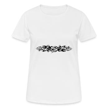 Tatouage - T-shirt respirant Femme - blanc - Devant - AI Model Female 172 dark (172cm)