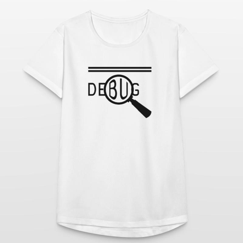 programmeur Dev nerd php c c debug coding coder T-shirt respirant Femme