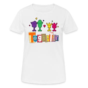 Ensemble - T-shirt respirant Femme - blanc - Devant - AI Model Female 172 dark (172cm)