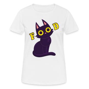 Cat feeding hunger - Women's Breathable T-Shirt - white - Front - AI Model Female 172 dark (172cm)