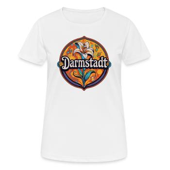 Lys de Darmstadt - T-shirt respirant Femme - blanc - Devant - AI Model Female 172 dark (172cm)