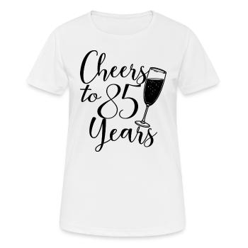 85th Birthday Women Her Birthday Girl 85 Years Old - Women's Breathable T-Shirt - white - Front - AI Model Female 172 dark (172cm)