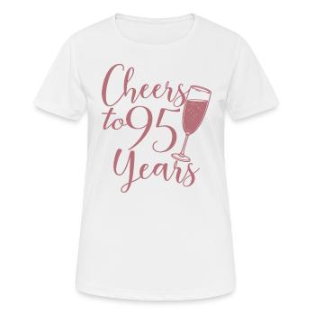 95th Birthday Women Her Birthday Girl 95 Years Old - Women's Breathable T-Shirt - white - Front - AI Model Female 172 dark (172cm)