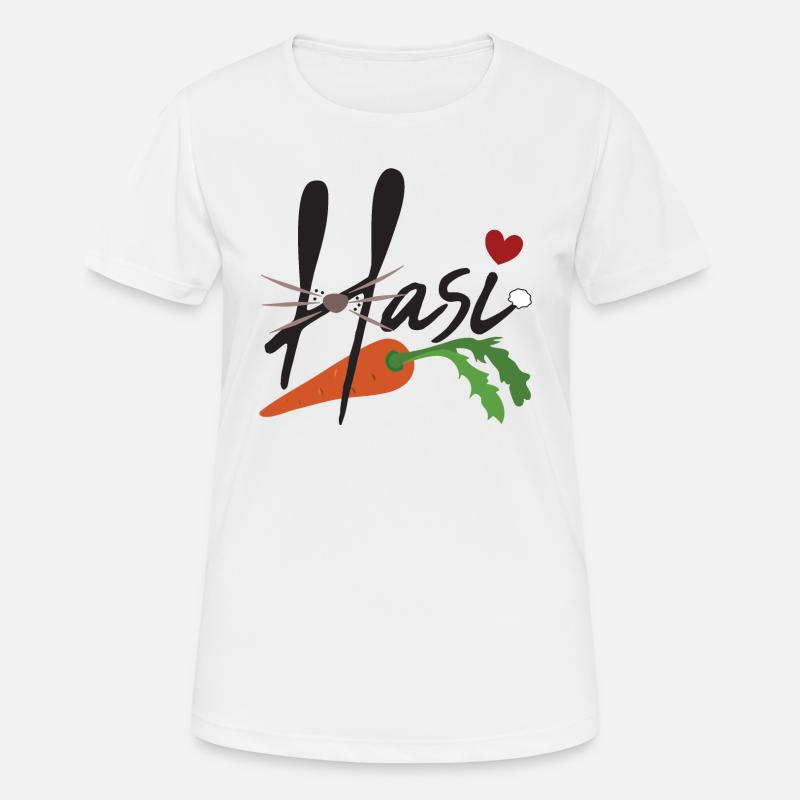 Hasi - Women's Breathable T-Shirt - white