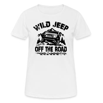 WILD JEEP - T-shirt respirant Femme - blanc - Devant - AI Model Female 172 dark (172cm)