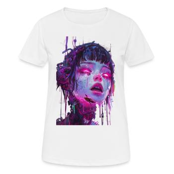 Virtual Influencer 02 - Women's Breathable T-Shirt - white - Front - AI Model Female 172 dark (172cm)
