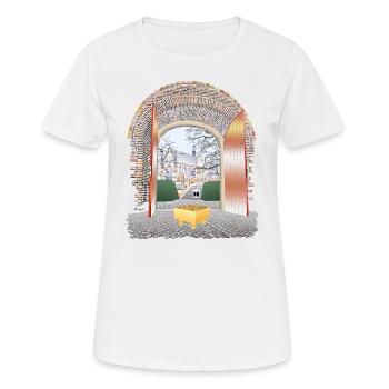 Tor zu Leiden - Frauen T-Shirt atmungsaktiv - Weiß - Vorne - AI Model Female 172 dark (172cm)