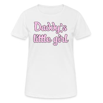 Daddy's Girl Grafik - Frauen T-Shirt atmungsaktiv - Weiß - Vorne - AI Model Female 172 dark (172cm)