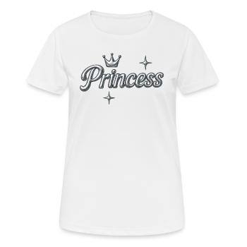 Princesse / Y2K Design - T-shirt respirant Femme - blanc - Devant - AI Model Female 172 dark (172cm)