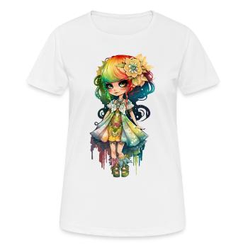 Lady Color - Women's Breathable T-Shirt - white - Front - AI Model Female 172 dark (172cm)