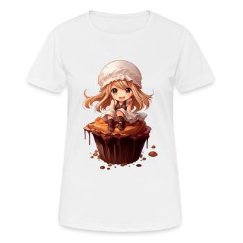 Sweet Cup Cake - Women's Breathable T-Shirt - white - Front - AI Model Female 172 dark (172cm)