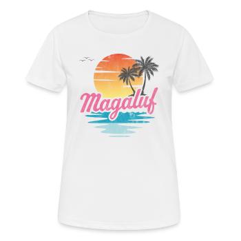 Magaluf - T-shirt respirant Femme - blanc - Devant - AI Model Female 172 dark (172cm)