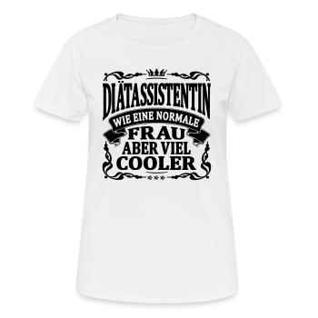 diätassistentin aber viel cooler - Frauen T-Shirt atmungsaktiv - Weiß - Vorne - AI Model Female 172 dark (172cm)