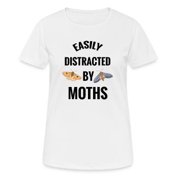 Distrait par les amoureux des mites, les amoureux des insectes - T-shirt respirant Femme - blanc - Devant - AI Model Female 172 dark (172cm)