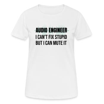 Sound Engineer Gift Sound Engineer Sound Engineer - Women's Breathable T-Shirt - white - Front - AI Model Female 172 dark (172cm)