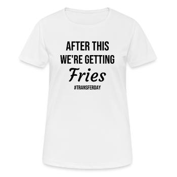 FIV Fécondation artificielle In vitro - T-shirt respirant Femme - blanc - Devant - AI Model Female 172 dark (172cm)
