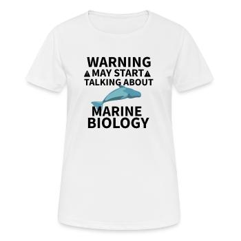 Biologiste marin cadeau | Biologie marine Étudiant - T-shirt respirant Femme - blanc - Devant - AI Model Female 172 dark (172cm)