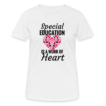 Special school teacher Special education special education - Women's Breathable T-Shirt - white - Front - AI Model Female 172 dark (172cm)