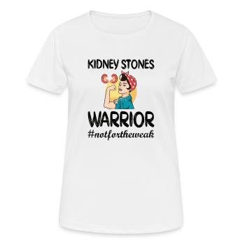 Nierensteine Genesungsgeschenk Nierenstein OP - Frauen T-Shirt atmungsaktiv - Weiß - Vorne - AI Model Female 172 dark (172cm)