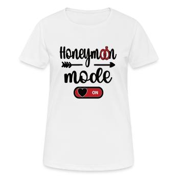 Hochzeitsreise Ehepaar Flitterwochen Hochzeit - Frauen T-Shirt atmungsaktiv - Weiß - Vorne - AI Model Female 172 dark (172cm)