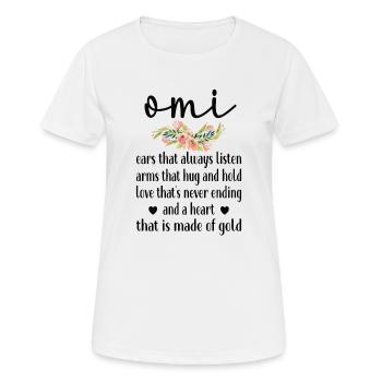 Meilleur cadeau de grand-mère pour la fête des mères grand-mère grand-mère - T-shirt respirant Femme - blanc - Devant - AI Model Female 172 dark (172cm)