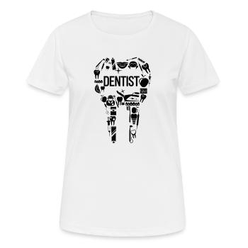Dentiste Cadeau Dentiste Dentiste - T-shirt respirant Femme - blanc - Devant - AI Model Female 172 dark (172cm)