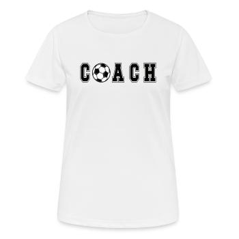 Football Coach Football Coach Football Training - Women's Breathable T-Shirt - white - Front - AI Model Female 172 dark (172cm)