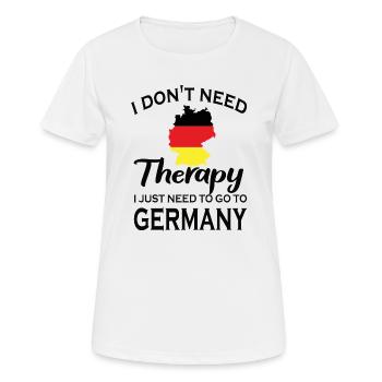 Deutscher Deutschland Herkunft Deutsche Flagge - Frauen T-Shirt atmungsaktiv - Weiß - Vorne - AI Model Female 172 dark (172cm)