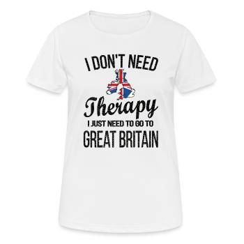 Brite Großbritannien Herkunft Britische Flagge - Frauen T-Shirt atmungsaktiv - Weiß - Vorne - AI Model Female 172 dark (172cm)