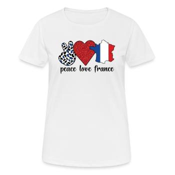 French France Flag French roots - Women's Breathable T-Shirt - white - Front - AI Model Female 172 dark (172cm)