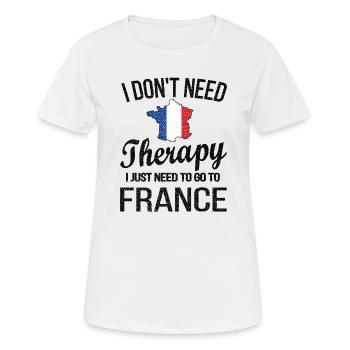 French France Origin French flag - Women's Breathable T-Shirt - white - Front - AI Model Female 172 dark (172cm)