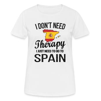 Fier espagnol Espagne Origine Drapeau espagnol - T-shirt respirant Femme - blanc - Devant - AI Model Female 172 dark (172cm)