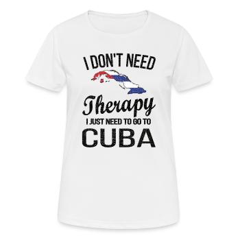Proud Cuban Cuba Origin Cuban Flag - Women's Breathable T-Shirt - white - Front - AI Model Female 172 dark (172cm)