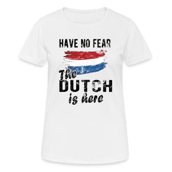 Pays-Bas néerlandais Drapeau néerlandais - T-shirt respirant Femme - blanc - Devant - AI Model Female 172 dark (172cm)