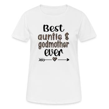 Godmother And Aunt Mother's Day Godmother Godmother - Women's Breathable T-Shirt - white - Front - AI Model Female 172 dark (172cm)