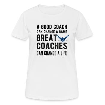 Schwimmtrainer Trainer Von Schwimmer Schwimmcoach - Frauen T-Shirt atmungsaktiv - Weiß - Vorne - AI Model Female 172 dark (172cm)