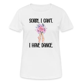 Cadeau de danseuse de ballet ballerine danseuse de ballet - T-shirt respirant Femme - blanc - Devant - AI Model Female 172 dark (172cm)