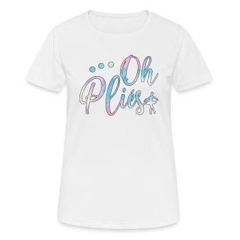 Danseuse de ballet ballerine danseuse de ballet - T-shirt respirant Femme - blanc - Devant - AI Model Female 172 dark (172cm)