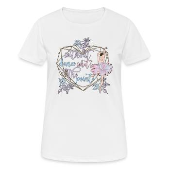 Danseuse de ballet ballerine danseuse de ballet - T-shirt respirant Femme - blanc - Devant - AI Model Female 172 dark (172cm)