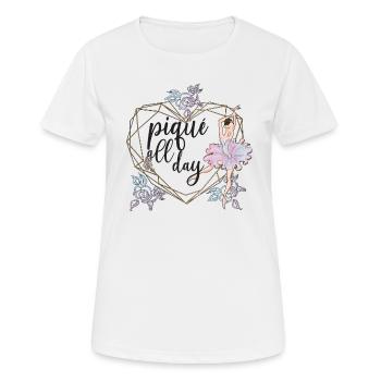 Danseuse de ballet ballerine danseuse de ballet - T-shirt respirant Femme - blanc - Devant - AI Model Female 172 dark (172cm)